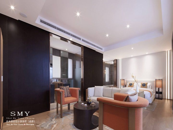 地中海風和日式風酒店設(shè)計