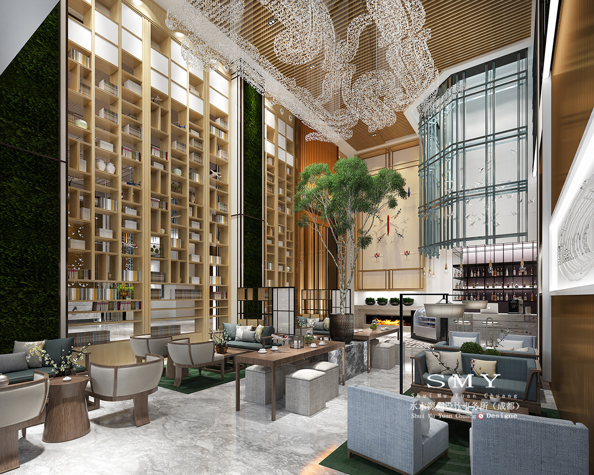 酒店休閑區(qū)域設(shè)計，空間布置裝飾