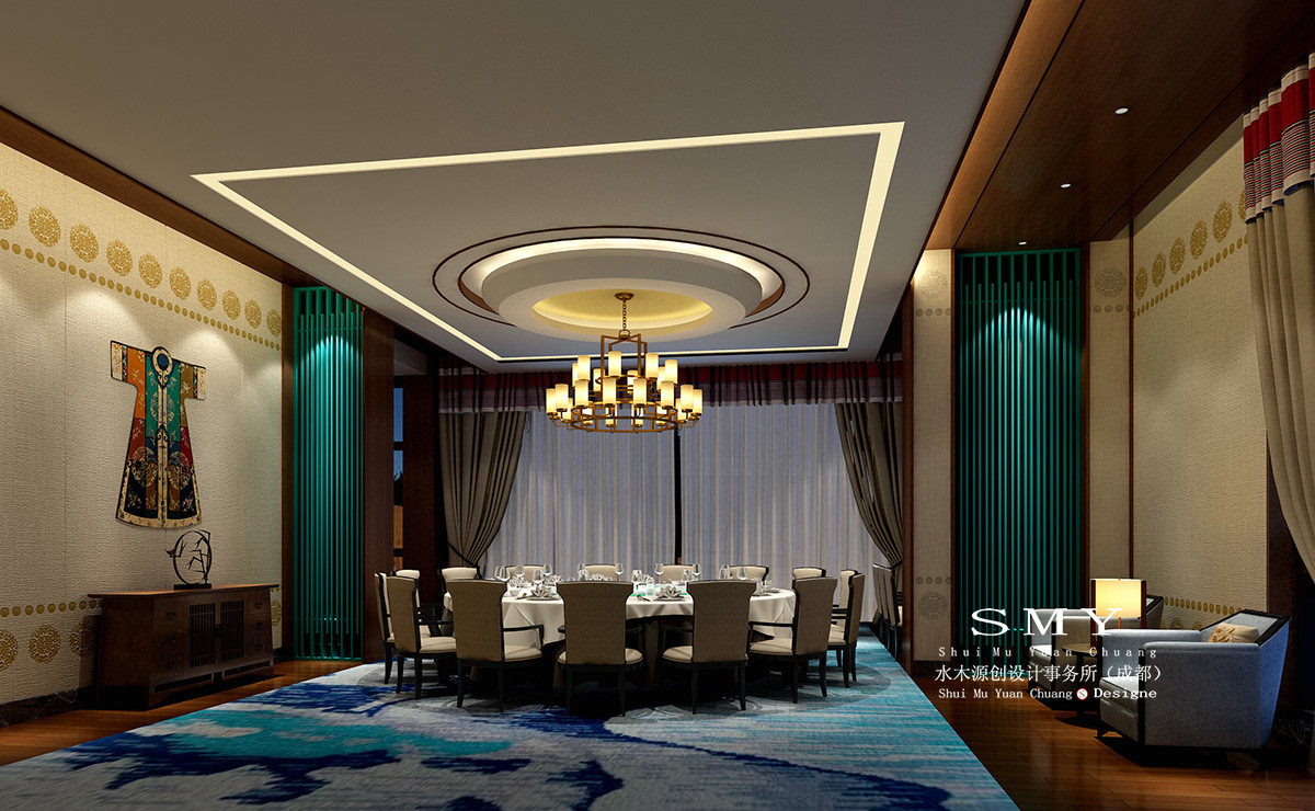 酒店餐包設(shè)計效果，酒店包間設(shè)計案例效果