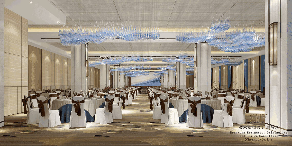 成都酒店宴會廳設(shè)計，壹品壹號酒店宴會廳