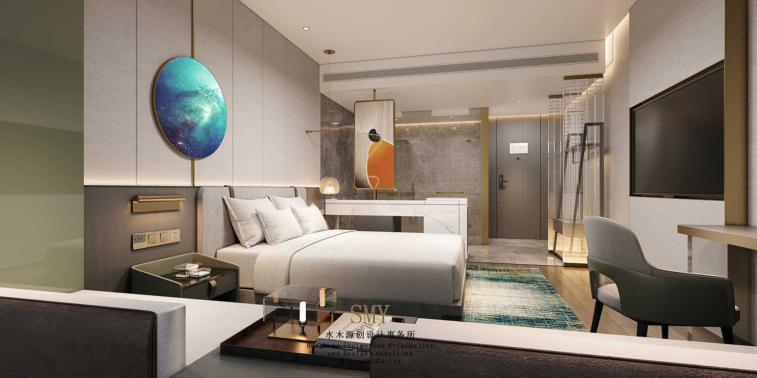 酒店設(shè)計(jì)室內(nèi)空間裝飾，客房裝飾設(shè)計(jì)效果展示