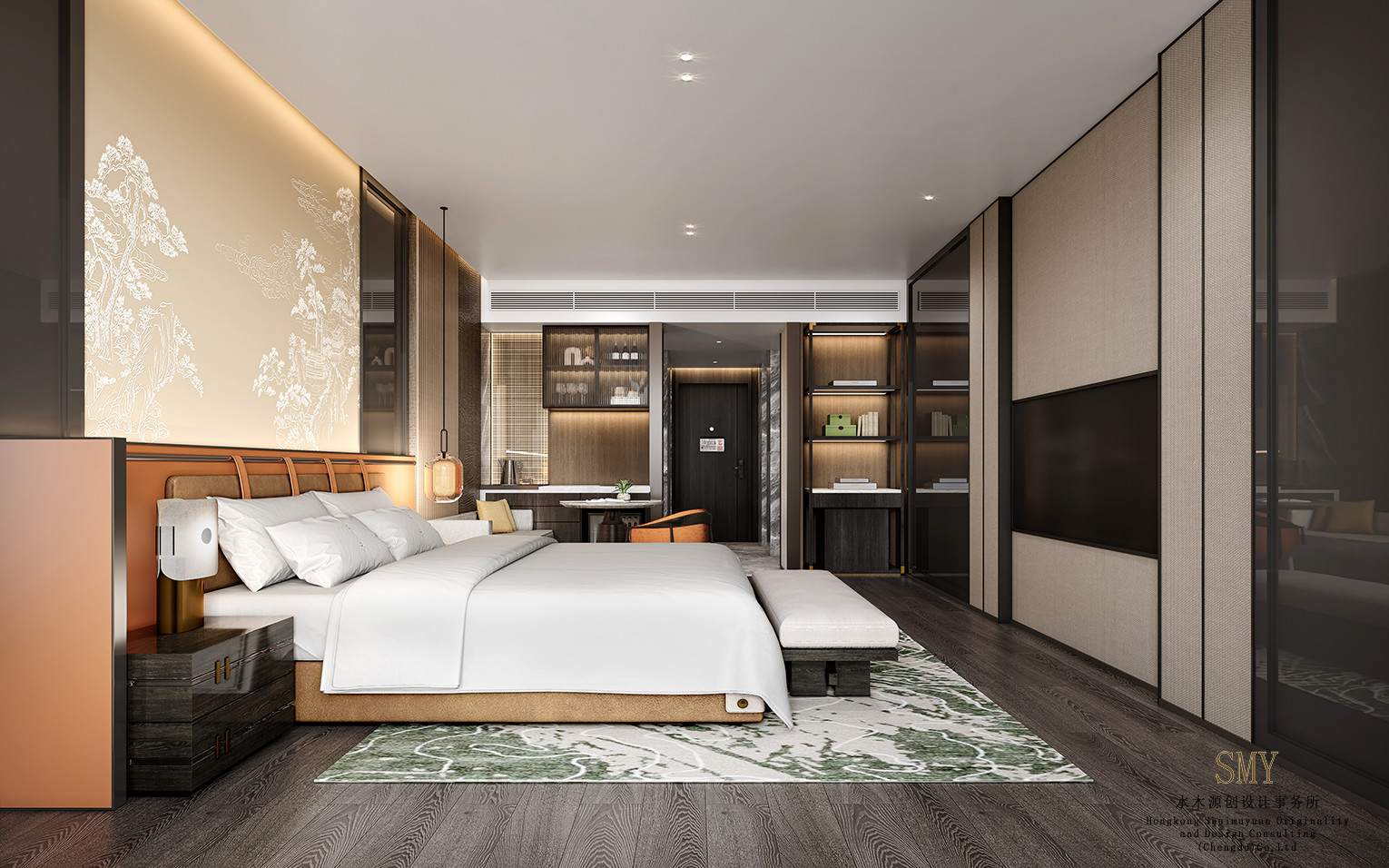 酒店隔斷式套房裝修設(shè)計(jì)、隔斷式套房設(shè)計(jì)效果圖