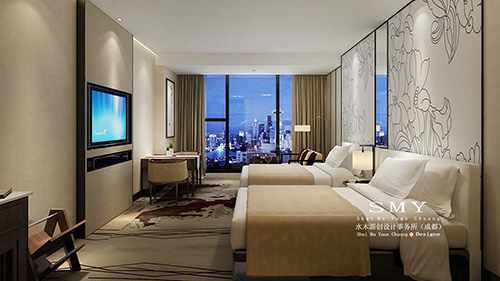 酒店客房設(shè)計、背景墻設(shè)計